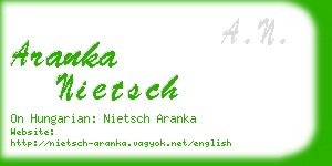 aranka nietsch business card